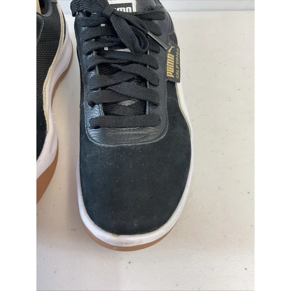 Puma Womens California Black / white Casual Shoes Sneakers Size‎ 10